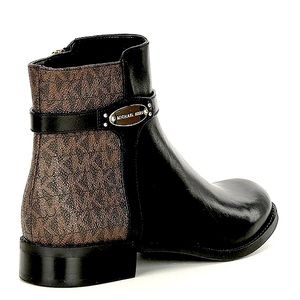 Michael Kors Finley Black/Brown Leather Bootie